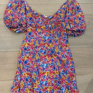 For love and lemons floral mini dress